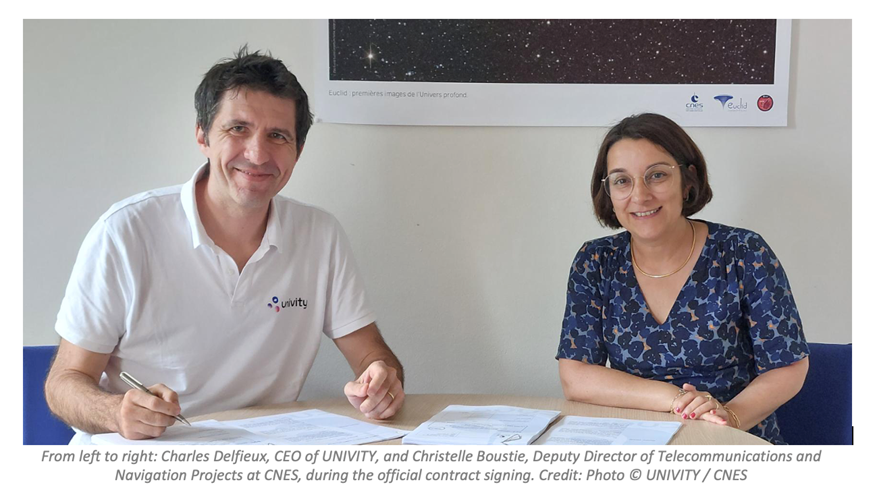 CNES Awards €31 Million Contract to UNIVITY to Accelerate Development of French Space-Based 5G